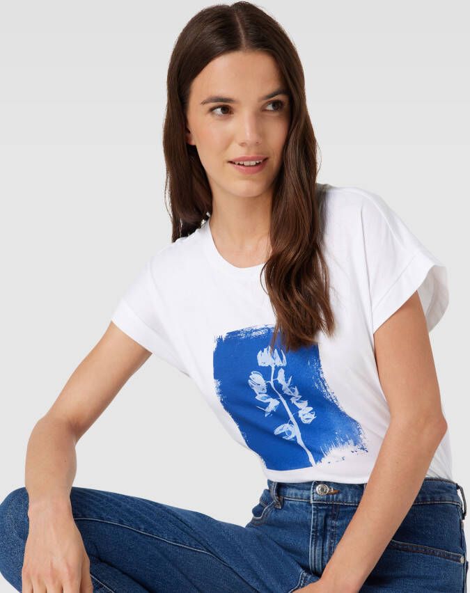 Esprit T-shirt van katoen met motiefprint - Foto 2