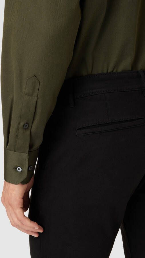 Eterna Comfort fit zakelijk overhemd met borstzak
