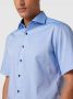 Eterna overhemd korte mouw Modern Fit normale fit blauw effen katoen - Thumbnail 10