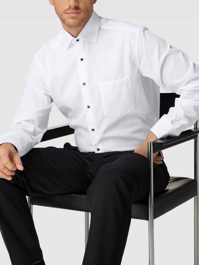 Eterna Modern fit zakelijk overhemd met haaikraag model 'Kent'