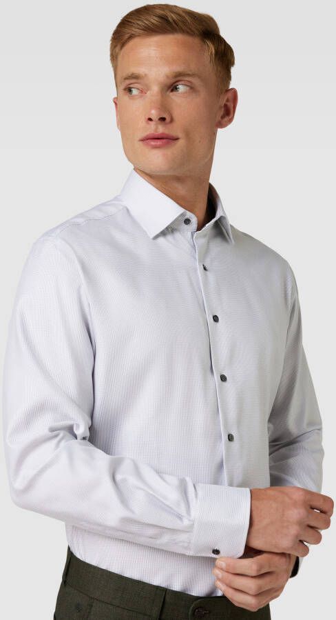 Eterna Modern fit zakelijk overhemd met kentkraag