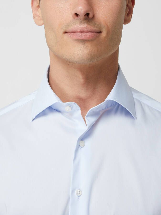 Eterna Regular fit zakelijk overhemd van twill gemakkelijk te strijken
