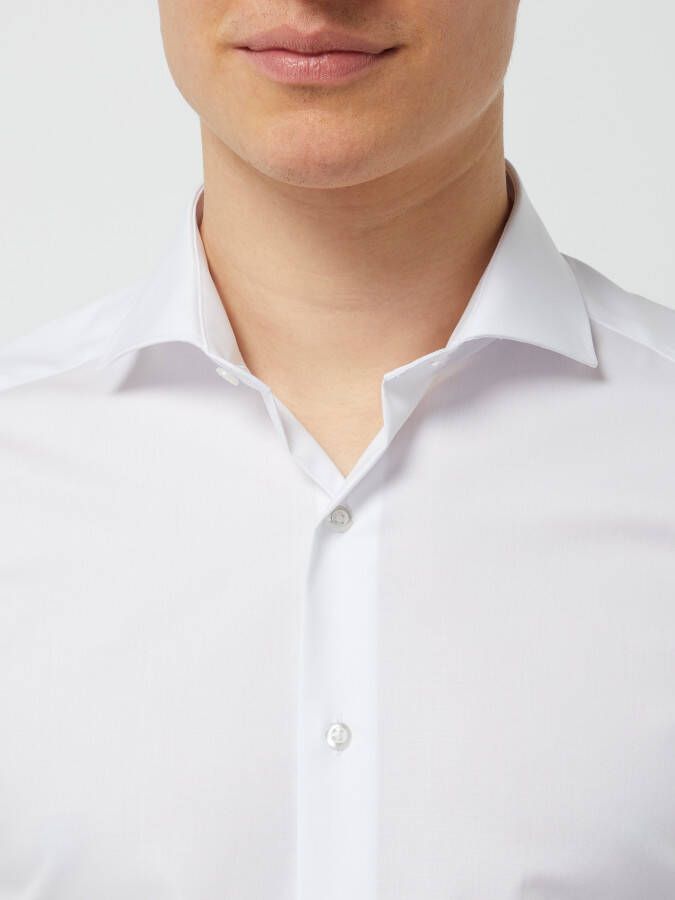 Eterna business overhemd strijkvrij Slim Fit slim fit wit effen katoen - Foto 5