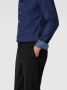 Eterna business overhemd Slim Fit slim fit donkerblauw effen katoen - Thumbnail 2