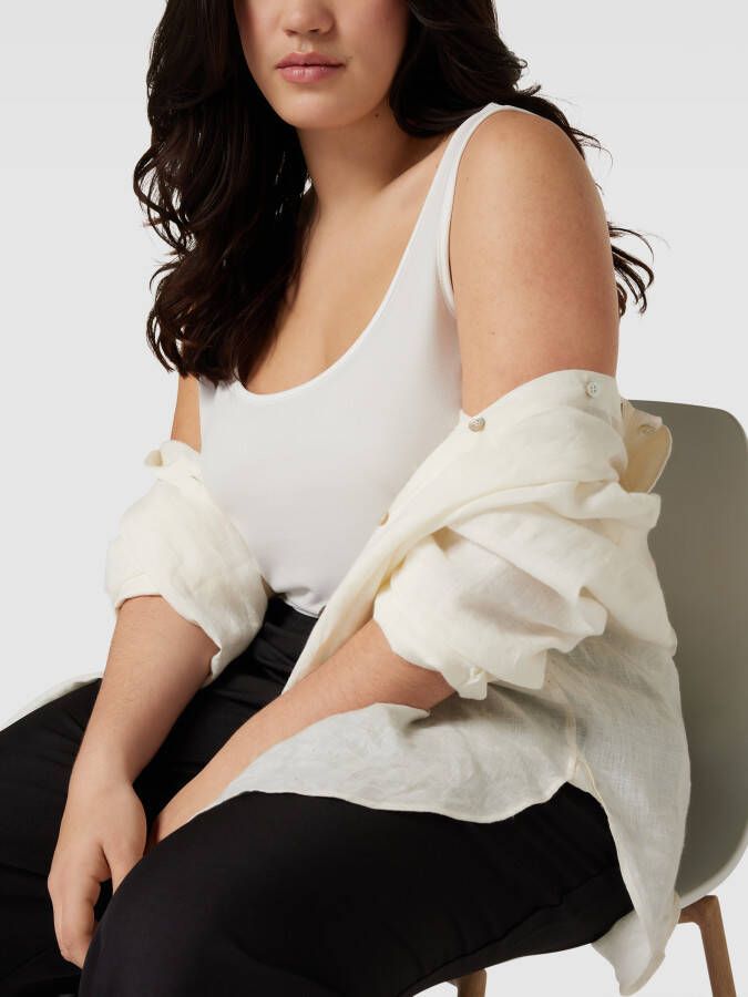 Evoked Vila PLUS SIZE tanktop met ronde hals model 'Jenni'