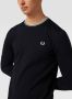 Fred Perry T-shirt met lange mouwen met dubbele lijn en M9602 Logo zwart Black Heren - Thumbnail 2