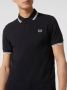 Fred Perry Slim Fit Twin Tipped Polo in Navy Snow White Mar Grass Blue Heren - Thumbnail 13