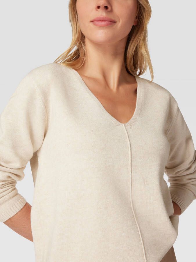 FREE QUENT Gebreide pullover met V-hals model 'FQClaura'