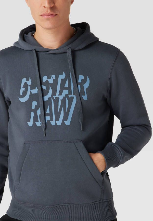 G-Star Raw Hoodie met labelprint model 'Retro'