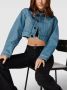 G-Star RAW Denim Jack Cropped Midden blauw Dames - Thumbnail 3
