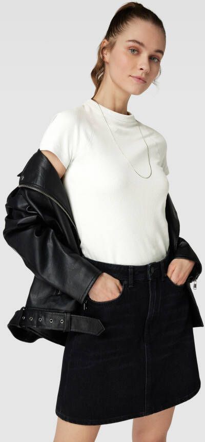 G-Star Raw Kort T-shirt met structuurmotief