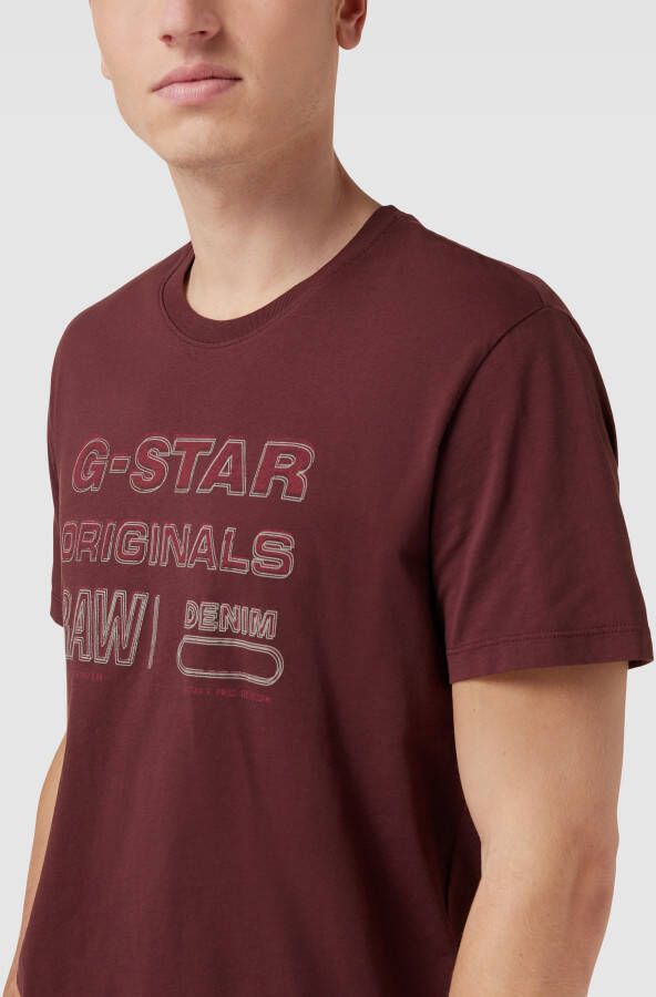 G-Star Raw T-shirt met labelprint