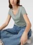 G-Star RAW T-shirt van biologisch katoen lichtgroen - Thumbnail 3