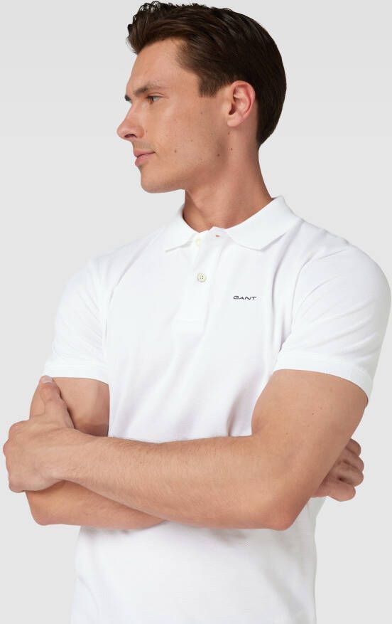 Gant Poloshirt met zijsplitten model 'Pique'