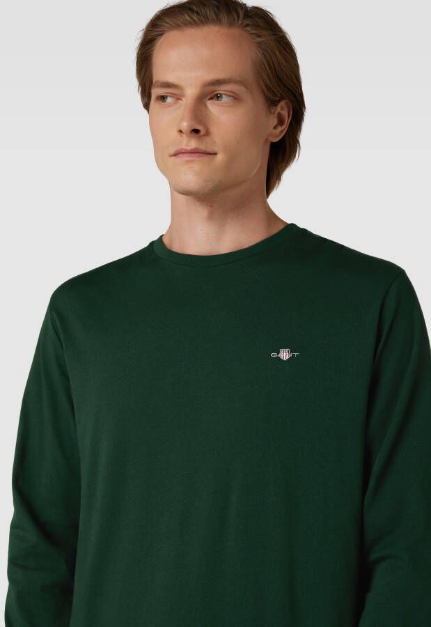 Gant Regular fit shirt met lange mouwen en labelstitching