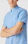 Gant Short Sleeve Overhemd Linnen Lichtblauw Blauw Heren - Thumbnail 8