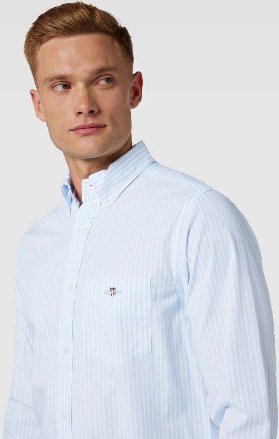 Gant Regular fit vrijetijdsoverhemd met streepmotief model 'POPLIN'