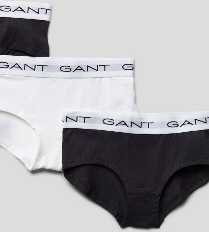 Gant Slip met elastische band met logo in een set van 3 stuks