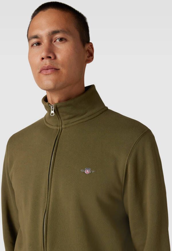 Gant Stijlvolle Shield Full Zip Sweatshirt Green Heren - Foto 2