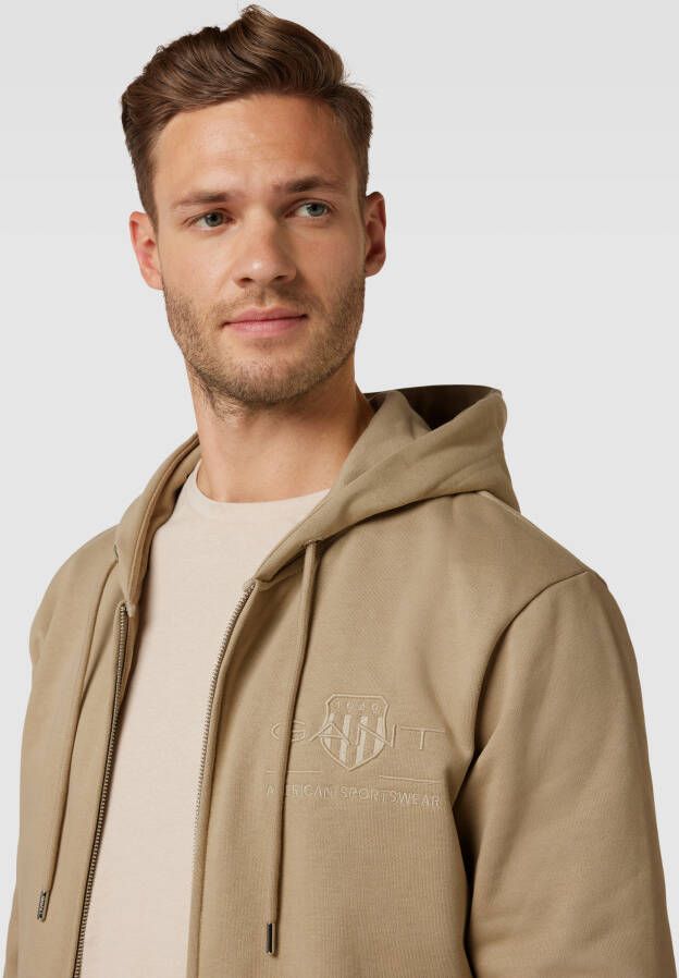 Gant Sweatjack met labelstitching