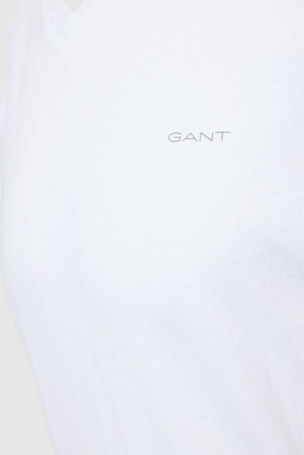 Gant T-shirt met labelprint in een set van 2 stuks