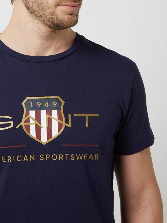 Gant T-shirt met logoprint model 'Archive'