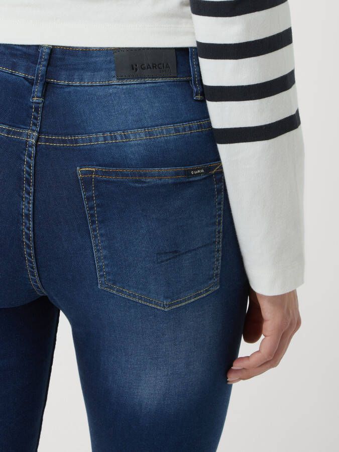 Garcia Slim fit high waist capri-jeans met stretch model 'Celia' - Foto 2