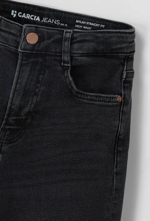 Garcia Straight fit high waist jeans met stretch model 'Mylah'