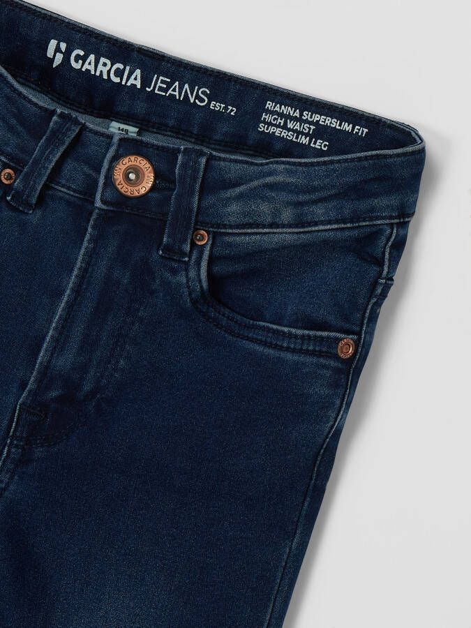 Garcia Super slim fit high waist jeans met stretch model 'Rianna'