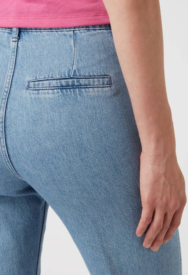 Gestuz Flared high waist jeans van katoen model 'Mollie'