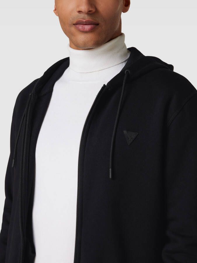 Guess Activewear Sweatjack met labelpatch model 'ALDWIN'