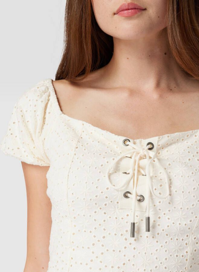 Guess Blouse met broderie anglaise - Foto 2