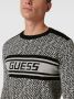 Guess Gebreide pullover met all-over labelmotief model 'PALMER' - Thumbnail 4