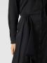 Guess Satijnen wikkeljurk Noir collectie Black Dames - Thumbnail 3