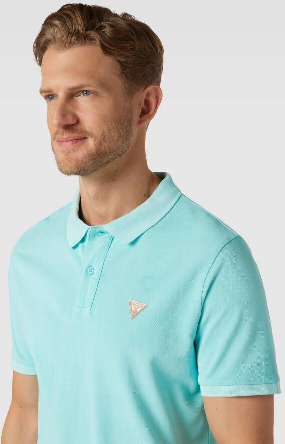 Guess Poloshirt met logopatch model 'BASIC'