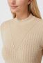 Guess Taupe Trui Ls Bettie Cable Mock Nk Swtr - Thumbnail 4