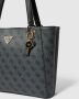 Guess Noelle Shopping Bag Logata Stijlvolle Schoudertas Grijs Dames - Thumbnail 3