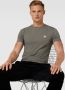 Guess Grijze Stretch T-Shirt met Gebogen Logo Gray Heren - Thumbnail 2