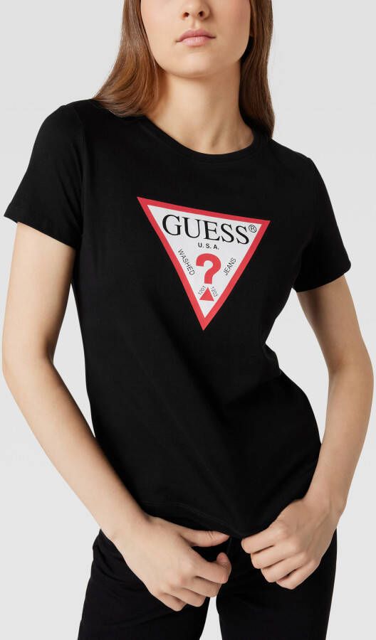 Guess T-shirt met labelprint