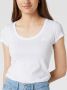 Guess Dames-T-shirt Logo Scoop Wit Dames - Thumbnail 4