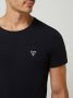 Guess Zwart Stretch T-Shirt met Bedrukt Logo Black Heren - Thumbnail 2