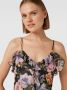 Guess Bloemen V-hals Slim Top Multicolor Dames - Thumbnail 2
