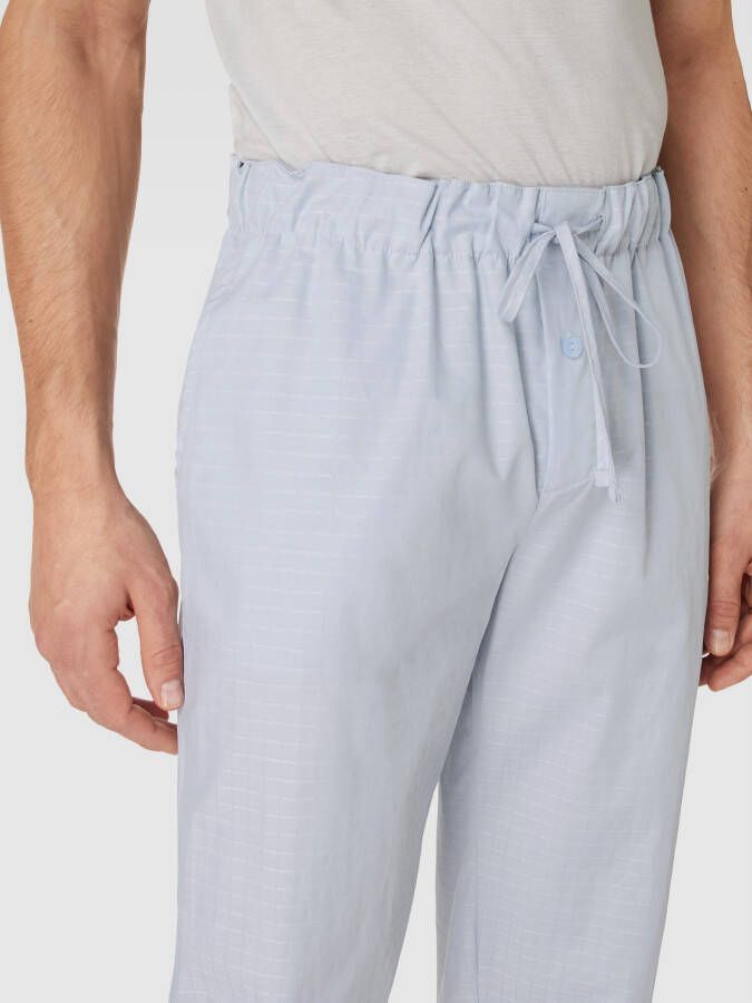 Hanro Pyjamabroek met ruitmotief model 'LONG PANT' - Foto 2
