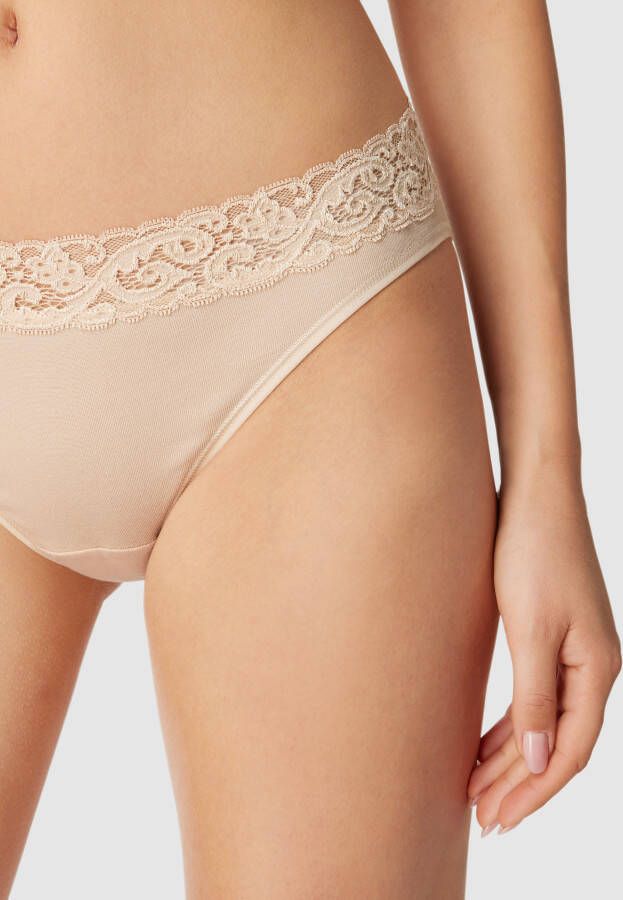Hanro Slip van katoen met kant model 'Moments' - Foto 2