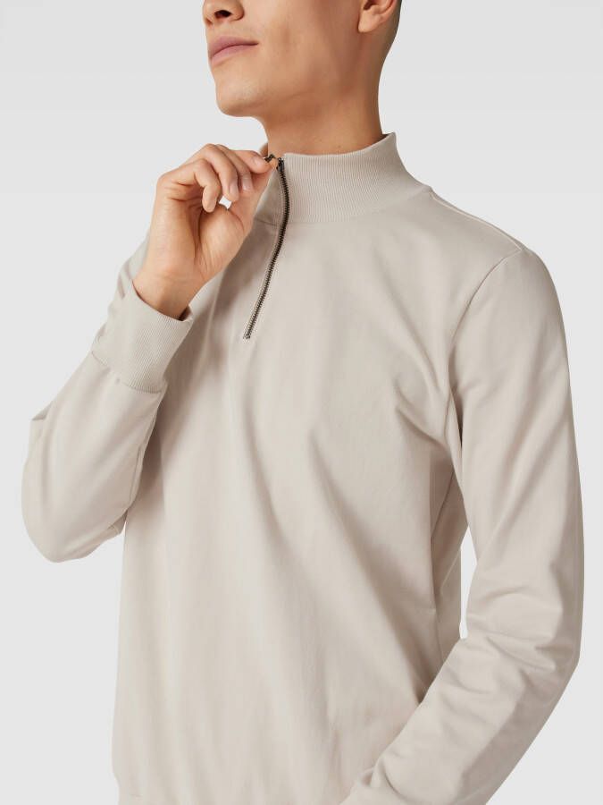 Hanro Sweatshirt met opstaande kraag model 'Natural Living' - Foto 2