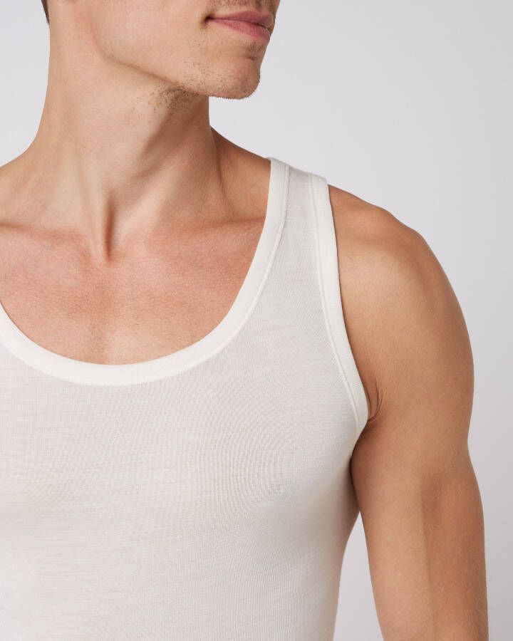 Hanro Tanktop van een mix van merinowol en zijde - Foto 2