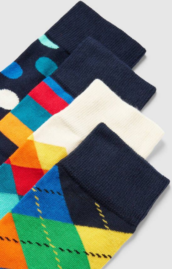 Happy Socks Sokken met all-over motief in een set van 4 paar - Foto 2