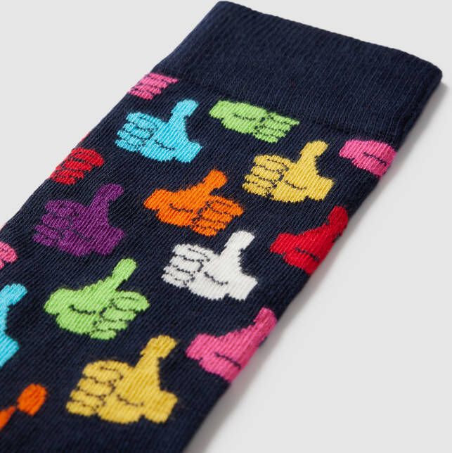 Happy Socks Sokken met all-over motief model 'THUMBS' - Foto 2