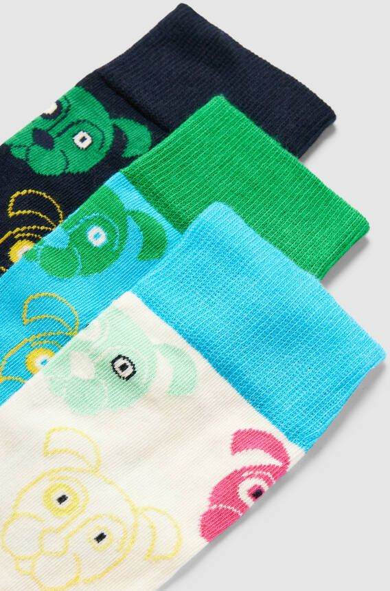 Happy Socks Sokken met all-over motiefprint in een set van 3 paar model 'Mixed Dog' - Foto 2