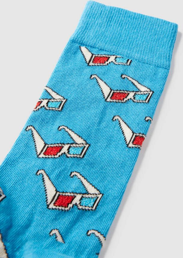 Happy Socks Sokken met all-over print model '3D Glasses Socks'